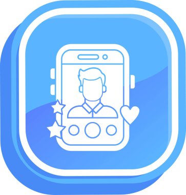 Akıllı telefon. Web simgesi basit illüstrasyon