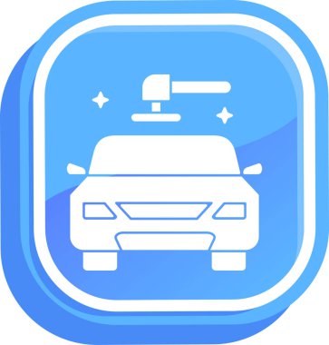 araba yıkama. vektör simgesi