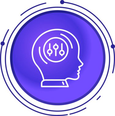 vektör düşünme simgesi illüstrasyonu