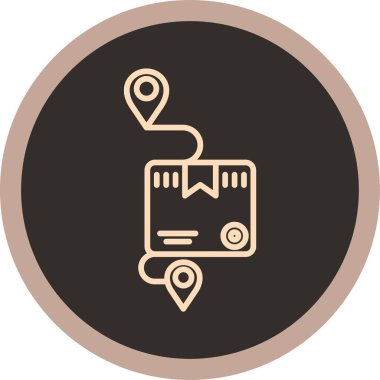 konum simgesi, vektör çizimi