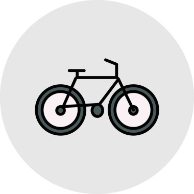 Bisiklet. Web simgesi basit tasarım