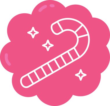 - Şeker. Web simgesi basit illüstrasyon