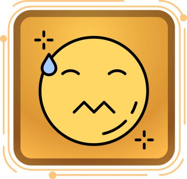 Ağlayan surat ifadesi olan surat ifadesi.