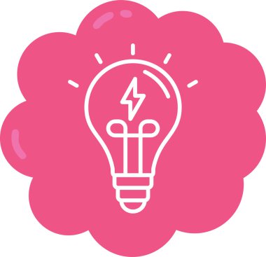 Ampul. Web simgesi basit illüstrasyon