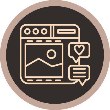 seo modern simgesinin vektör illüstrasyonu