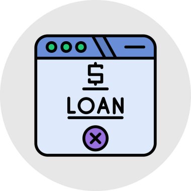 trend modern stil arka planında kredi simgesi