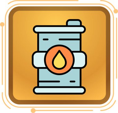 yağ ikonu vektör illüstrasyonu