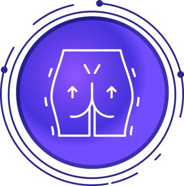 güzel şort vektör çizgisi simgesi