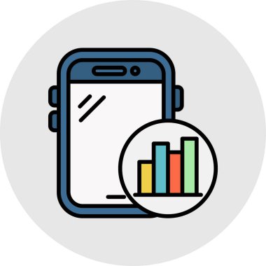 Akıllı telefon. Web simgesi basit illüstrasyon