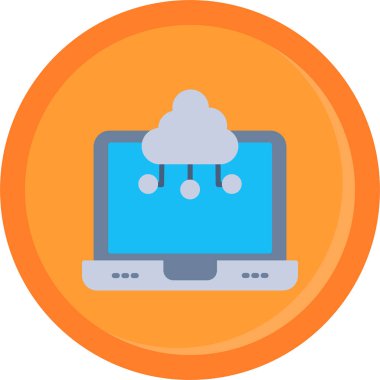 bulut hesaplama vektörü simgesi