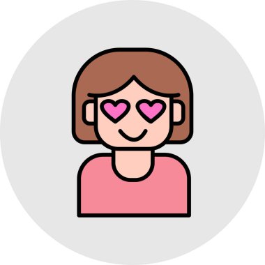 Moda tasarımı izole edilmiş kadın simgesi