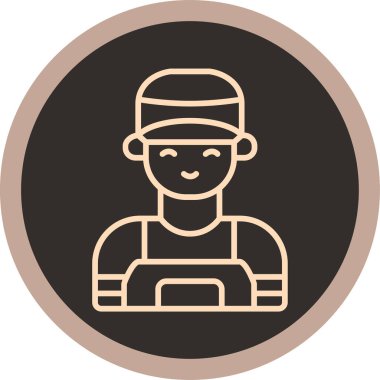 Bir kadın simgesinin vektör illüstrasyonu