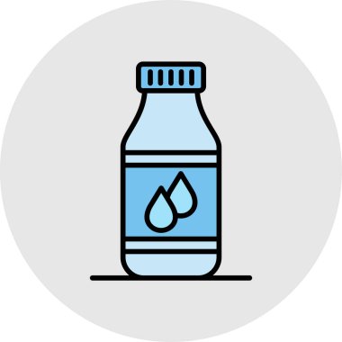 bir su simgesinin vektör düşüşü