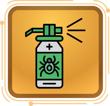 Antibakteriyel sprey şişesi simgesi