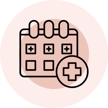 Hastane Simgesi Vektör İllüstrasyonu