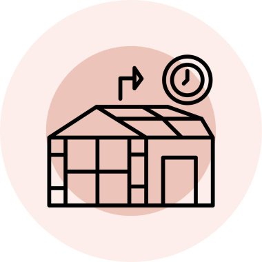 Yapı simgesinin vektör illüstrasyonu