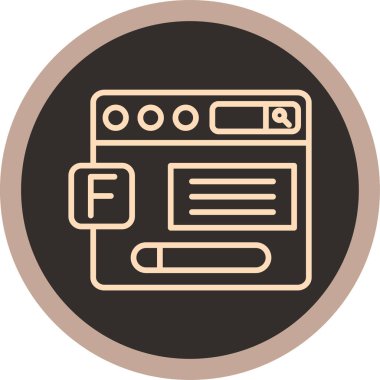 Web simgesi vektör illüstrasyonu