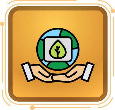 Vektör illüstrasyonu, simge ögesi arkaplanı