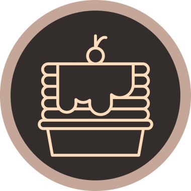 Bebeğim. Web simgesi basit illüstrasyon