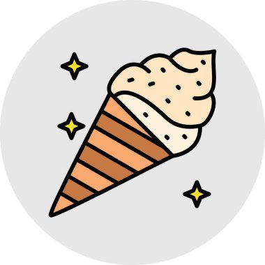 dondurma vektör simgesi