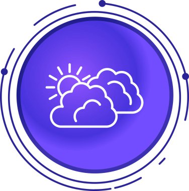 Hava durumu ikonu. vektör illüstrasyonu