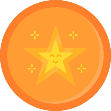 rozet ödülü simgesi düz stil