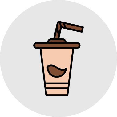 kahve ikonu vektör illüstrasyonu