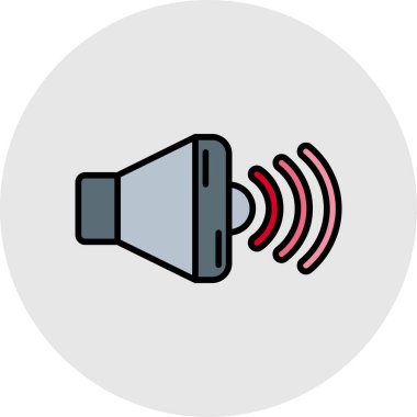 Megafon. Web simgesi basit tasarım