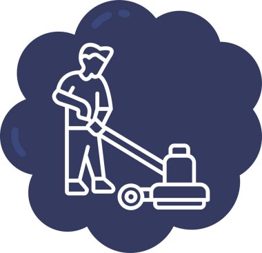 Bahçe simgesinin vektör illüstrasyonu