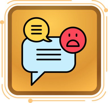 konuşma balonu simgesi, vektör illüstrasyonu