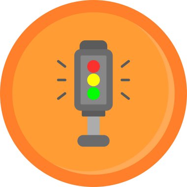 Alarm uyarı simgesi düz biçimli