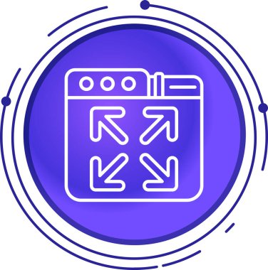 seo modern simgesinin vektör illüstrasyonu