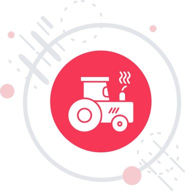 Beyaz arka planda izole edilmiş çizgi benzin kamyonu ve yangın alevi ikonu. Araba benzini. Renkli taslak konsepti. vektör