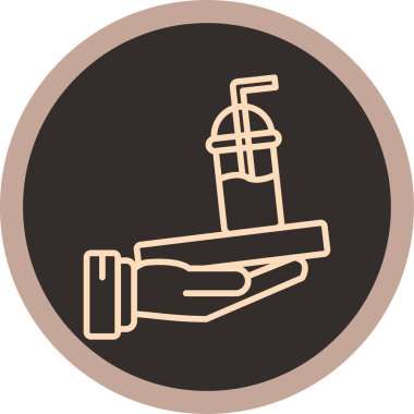 Modern simgenin vektör illüstrasyonu