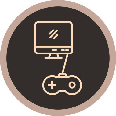 Oyun simgesinin vektör illüstrasyonu