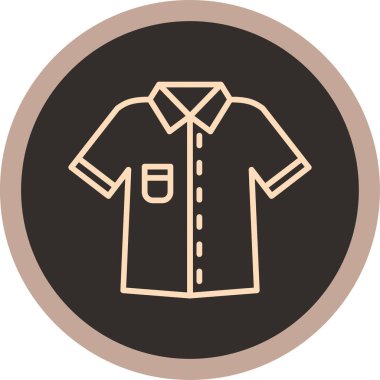 shirt simgesi vektör illüstrasyonu