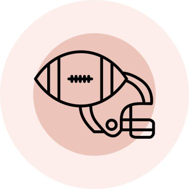 Ragbi topu. Basit resimleme