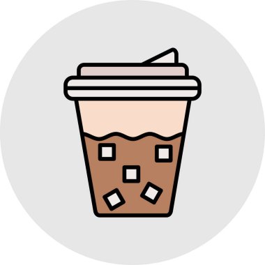 kahve fincanı simgesi, vektör illüstrasyonu