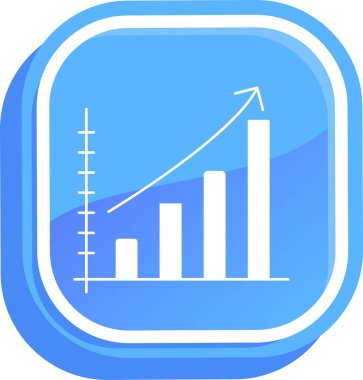 iş grafiği simgesi şeffaf arkaplanda izole edildi