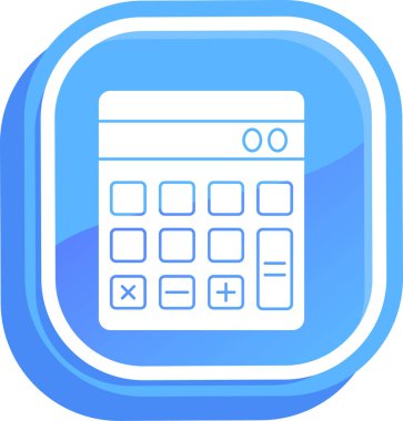 hesap makinesi simgesi vektör illüstrasyonu