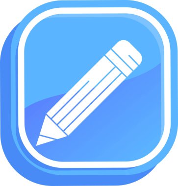 kalem simgesinin vektör illüstrasyonu