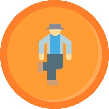 Adamım. Web simgesi basit illüstrasyon