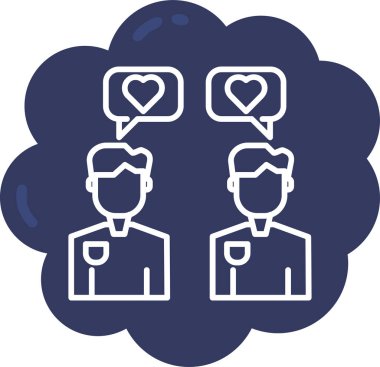 İnsan simgesinin vektör illüstrasyonu