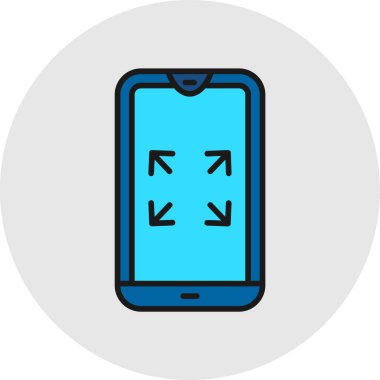 vektör cep telefon simgesi