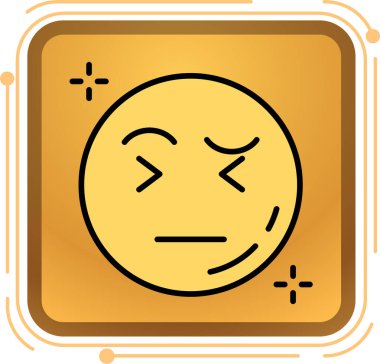 Moda tarzı izole edilmiş arka planda kızgın emoticon emoji simgesi