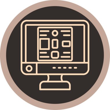 Seo simgesinin vektör illüstrasyonu