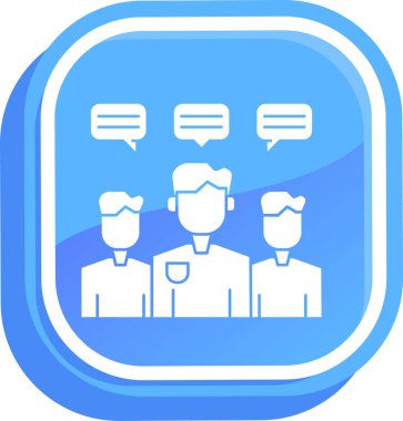 Sohbet baloncukları simgesinin vektör çizimi