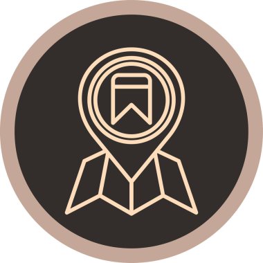 Bir eğitim simgesinin vektör illüstrasyonu