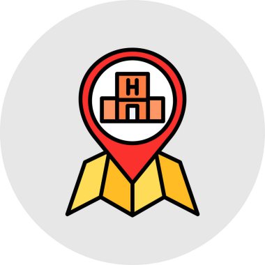 Harita işaretleyici vektör simgesi