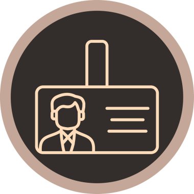 Bir evrak çantası simgesinin vektör illüstrasyonu